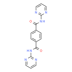 ChemSpider 2D Image | N,N'-Di(2-pyrimidinyl)terephthalamide | C16H12N6O2