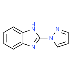 ChemSpider 2D Image | 2-(1H-Pyrazol-1-yl)-1H-benzimidazole | C10H8N4