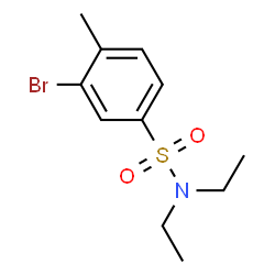 ChemSpider 2D Image | 3-Bromo-N,N-diethyl-4-methylbenzenesulfonamide | C11H16BrNO2S