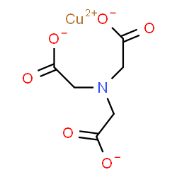 ChemSpider 2D Image | Acetate, 2,2',2''-nitrilotris-, copper(2+) salt (1:1) | C6H6CuNO6