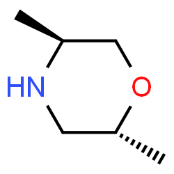 ChemSpider 2D Image | (2R,5S)-2,5-Dimethylmorpholine | C6H13NO