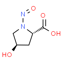ChemSpider 2D Image | N-Nitrosohydroxyproline | C5H8N2O4