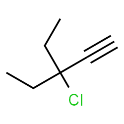 ChemSpider 2D Image | 3-Chloro-3-ethyl-1-pentyne | C7H11Cl