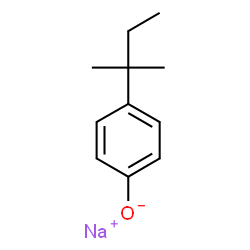 ChemSpider 2D Image | Sodium 4-(1,1-dimethylpropyl)phenolate | C11H15NaO