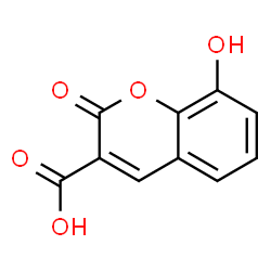 ChemSpider 2D Image | 8-Hydroxy-2-oxo-2H-chromene-3-carboxylic acid | C10H6O5