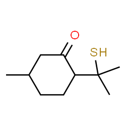 ChemSpider 2D Image | 8-Mercaptomenthone | C10H18OS