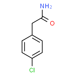 ChemSpider 2D Image | 2-(4-Chlorophenyl)acetamide | C8H8ClNO