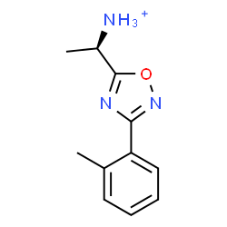 ChemSpider 2D Image | (1R)-1-[3-(2-Methylphenyl)-1,2,4-oxadiazol-5-yl]ethanaminium | C11H14N3O