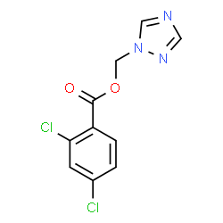 ChemSpider 2D Image | 1H-1,2,4-Triazol-1-ylmethyl 2,4-dichlorobenzoate | C10H7Cl2N3O2