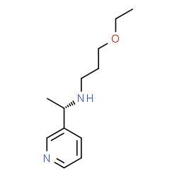 ChemSpider 2D Image | 3-Ethoxy-N-[(1S)-1-(3-pyridinyl)ethyl]-1-propanamine | C12H20N2O