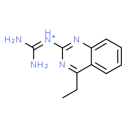 ChemSpider 2D Image | Diamino-N-(4-ethyl-2-quinazolinyl)methaniminium | C11H14N5