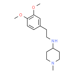 ChemSpider 2D Image | N-[2-(3,4-Dimethoxyphenyl)ethyl]-1-methyl-4-piperidinamine | C16H26N2O2