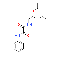 ChemSpider 2D Image | N-(2,2-Diethoxyethyl)-N'-(4-fluorophenyl)ethanediamide | C14H19FN2O4