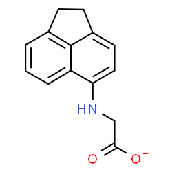 ChemSpider 2D Image | (1,2-Dihydro-5-acenaphthylenylamino)acetate | C14H12NO2