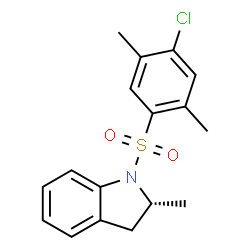 ChemSpider 2D Image | (2R)-1-[(4-Chloro-2,5-dimethylphenyl)sulfonyl]-2-methylindoline | C17H18ClNO2S