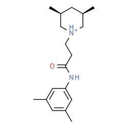 ChemSpider 2D Image | (3R,5S)-1-{3-[(3,5-Dimethylphenyl)amino]-3-oxopropyl}-3,5-dimethylpiperidinium | C18H29N2O