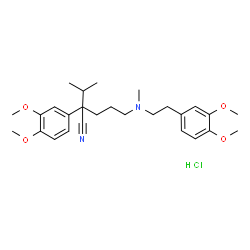 ChemSpider 2D Image | Verapamil hydrochloride | C27H39ClN2O4