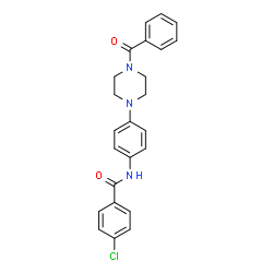 ChemSpider 2D Image | N-[4-(4-Benzoyl-1-piperazinyl)phenyl]-4-chlorobenzamide | C24H22ClN3O2
