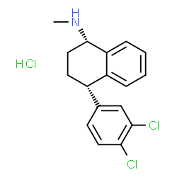 ChemSpider 2D Image | Sertraline hydrochloride | C17H18Cl3N
