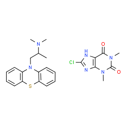 ChemSpider 2D Image | promethazine teoclate | C24H27ClN6O2S
