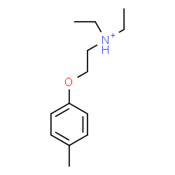 ChemSpider 2D Image | N,N-Diethyl-2-(4-methylphenoxy)ethanaminium | C13H22NO