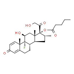 ChemSpider 2D Image | Dexamethasone valerate | C27H37FO6