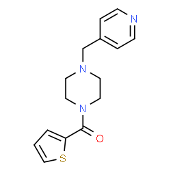 ChemSpider 2D Image | [4-(4-Pyridinylmethyl)-1-piperazinyl](2-thienyl)methanone | C15H17N3OS