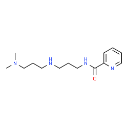 ChemSpider 2D Image | N-(3-{[3-(Dimethylamino)propyl]amino}propyl)-2-pyridinecarboxamide | C14H24N4O
