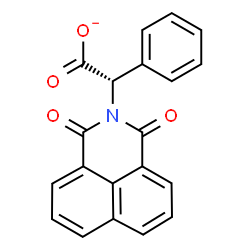 ChemSpider 2D Image | (2S)-(1,3-Dioxo-1H-benzo[de]isoquinolin-2(3H)-yl)(phenyl)acetate | C20H12NO4