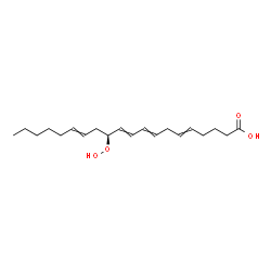 ChemSpider 2D Image | (12S)-12-Hydroperoxy-5,8,10,14-icosatetraenoic acid | C20H32O4