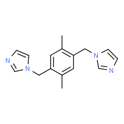 ChemSpider 2D Image | 1-[4-(1H-imidazol-1-ylmethyl)-2,5-dimethylbenzyl]-1H-imidazole | C16H18N4