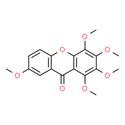 ChemSpider 2D Image | 1,2,3,4,7-Pentamethoxy-9H-xanthen-9-one | C18H18O7