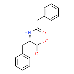 ChemSpider 2D Image | (2S)-3-Phenyl-2-[(phenylacetyl)amino]propanoate | C17H16NO3