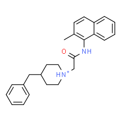 ChemSpider 2D Image | 4-Benzyl-1-{2-[(2-methyl-1-naphthyl)amino]-2-oxoethyl}piperidinium | C25H29N2O