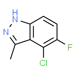 ChemSpider 2D Image | 4-Chloro-5-fluoro-3-methyl-1H-indazole | C8H6ClFN2