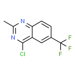ChemSpider 2D Image | 4-Chloro-2-methyl-6-(trifluoromethyl)quinazoline | C10H6ClF3N2