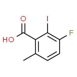 ChemSpider 2D Image | 3-Fluoro-2-iodo-6-methylbenzoic acid | C8H6FIO2
