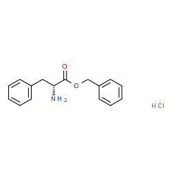 ChemSpider 2D Image | Benzyl D-phenylalaninate hydrochloride (1:1) | C16H18ClNO2