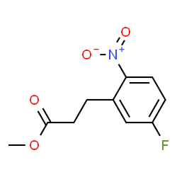 ChemSpider 2D Image | Methyl 3-(5-fluoro-2-nitrophenyl)propanoate | C10H10FNO4
