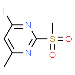 ChemSpider 2D Image | 4-Iodo-6-methyl-2-(methylsulfonyl)pyrimidine | C6H7IN2O2S