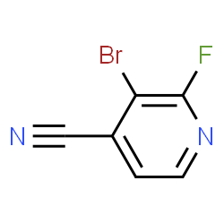 ChemSpider 2D Image | 3-Bromo-2-fluoroisonicotinonitrile | C6H2BrFN2