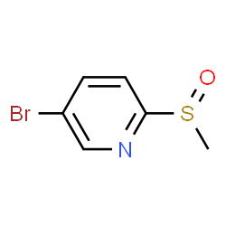 ChemSpider 2D Image | 5-bromo-2-methanesulfinylpyridine | C6H6BrNOS