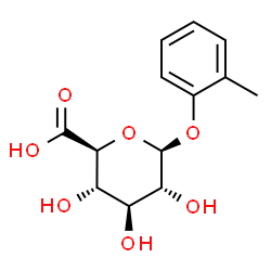 ChemSpider 2D Image | 2-Methylphenyl beta-D-glucopyranosiduronic acid | C13H16O7