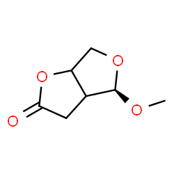 ChemSpider 2D Image | (4R)-4-Methoxytetrahydrofuro[3,4-b]furan-2(3H)-one | C7H10O4