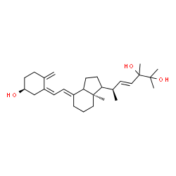 ChemSpider 2D Image | (3S,5Z,7E,14xi,17xi,22E,24xi)-9,10-Secoergosta-5,7,10,22-tetraene-3,24,25-triol | C28H44O3