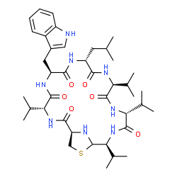 ChemSpider 2D Image | Lugdunin | C40H62N8O6S
