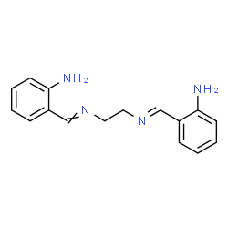 ChemSpider 2D Image | 2-[(E)-({2-[(2-Aminobenzylidene)amino]ethyl}imino)methyl]aniline | C16H18N4