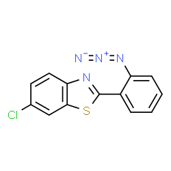 ChemSpider 2D Image | 2-(2-Azidophenyl)-6-chloro-1,3-benzothiazole | C13H7ClN4S