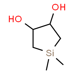 ChemSpider 2D Image | 1,1-Dimethyl-3,4-silolanediol | C6H14O2Si