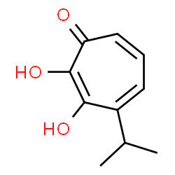 ChemSpider 2D Image | 2,3-Dihydroxy-4-isopropyl-2,4,6-cycloheptatrien-1-one | C10H12O3